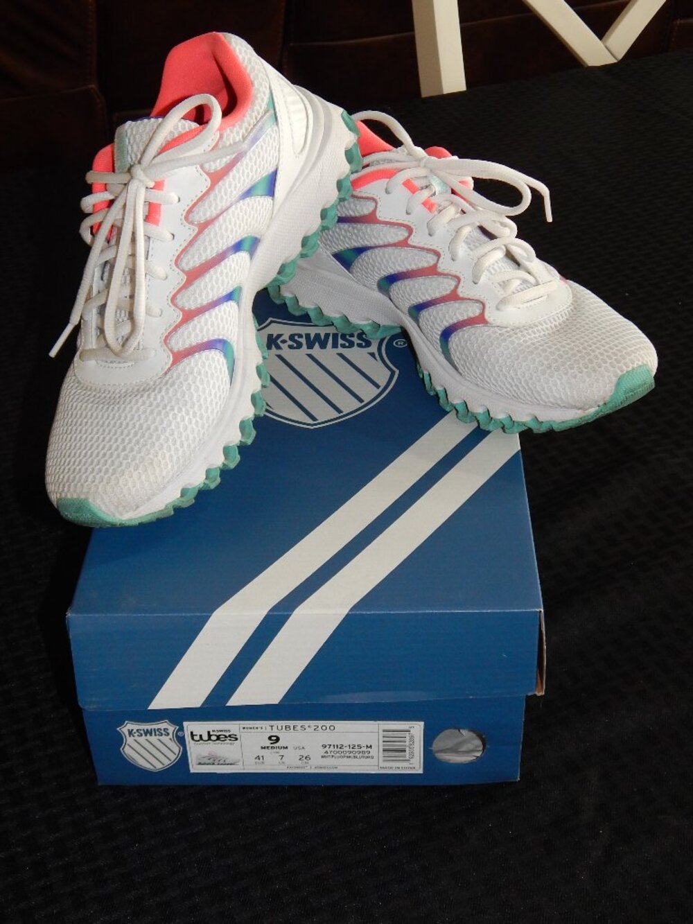 Women's Size 9 K-Swiss Tubes 200 Comfort Running Shoes 97112-125-M
